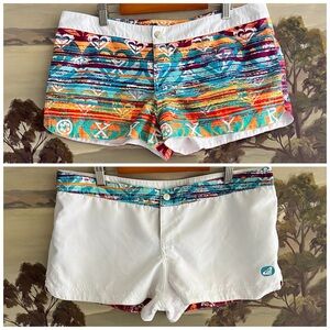 Roxy 🏄‍♀️ Double Sided / Reversible Multicolor Women's Board Shorts Size 7